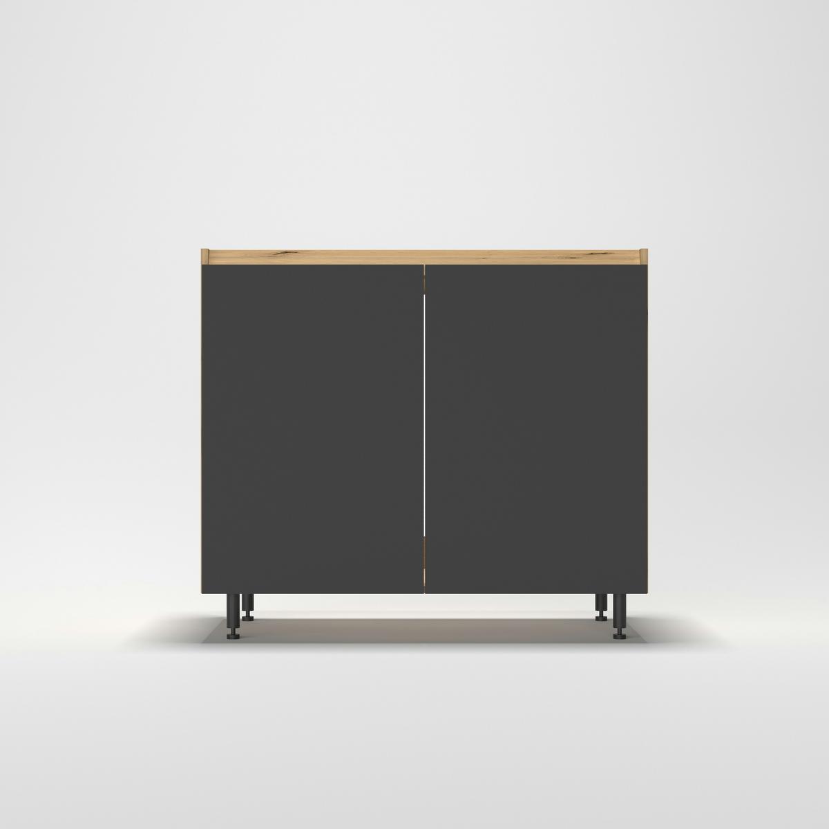 Alsószekrény Mosogatóhoz Toscana - Artisan tölgy/szürke, Modern, faalapú anyag (100/87/56cm)