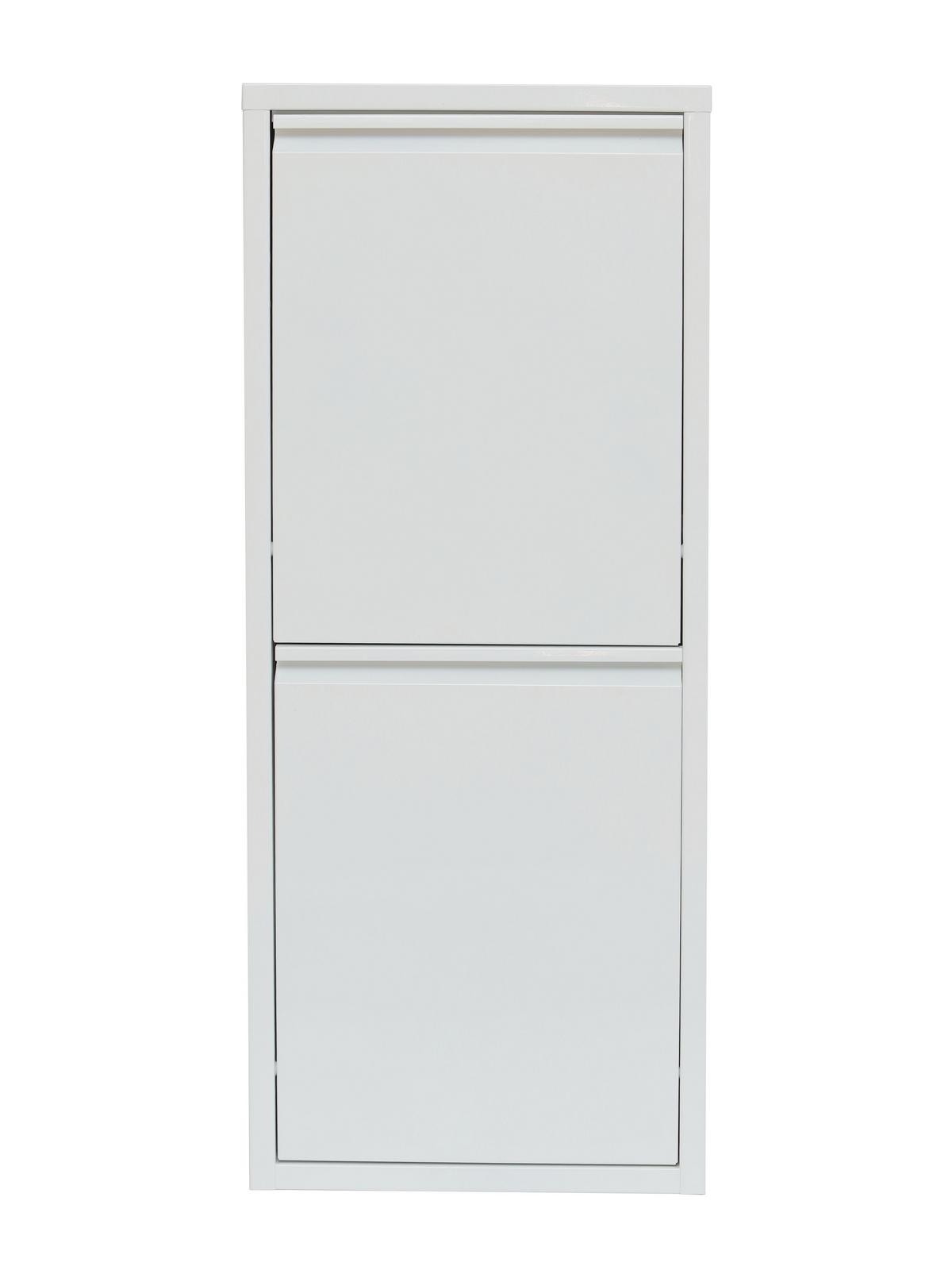 Abfallsammler Polux in Weiss ca. 11,2l - Weiss, Modern, Kunststoff/Metall (35/85/24cm) - Mömax