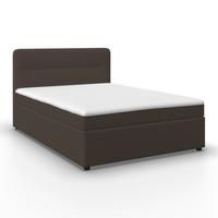 Boxbett Marco ca. 160x200 cm Braun - Schwarz/Braun, Modern, Holz/Kunststoff (160/200cm) - Bessagi Home