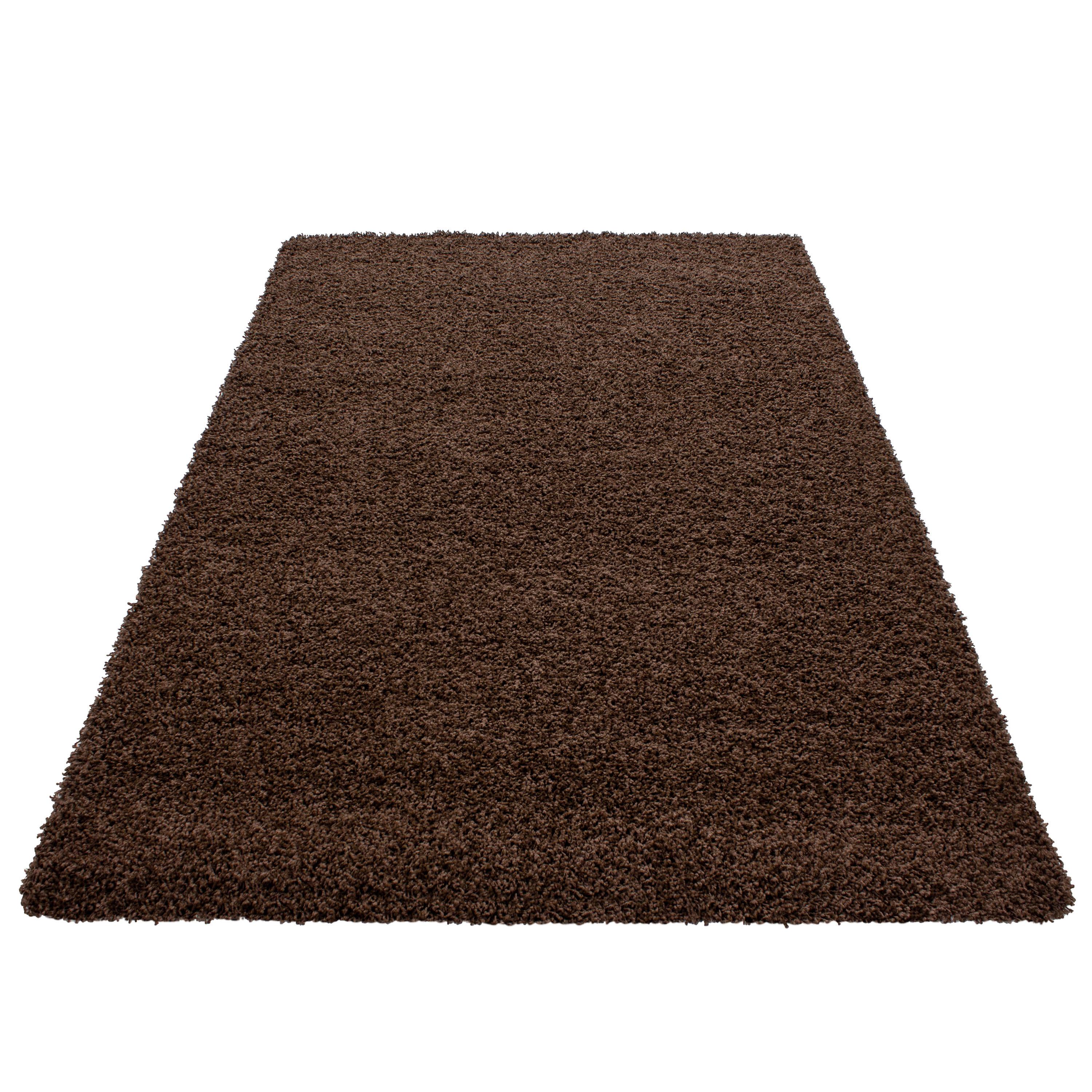 Hochflorteppich Life Brown Braun ca. 60x110cm - Braun, KONVENTIONELL, Textil (60/110cm) - Ayyildiz 