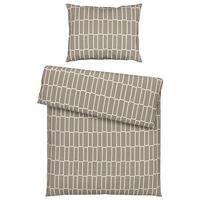 Lenjerie de pat Brigg Top,cca. 140x200/50x70cm - verde deschis/taupe, textil (140/200cm) - Modern Living