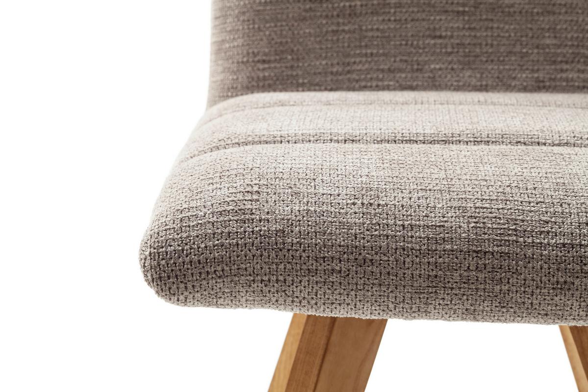 KRZESŁO CHENNAI - kolor dębowy/antracytowy, Design, drewno/tkanina (43/84/56cm) - Livetastic