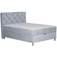 Box Krevet Black Diamond - svijetlo siva/boje kroma, Design, tekstil/plastika (120/200cm) - Modern Living
