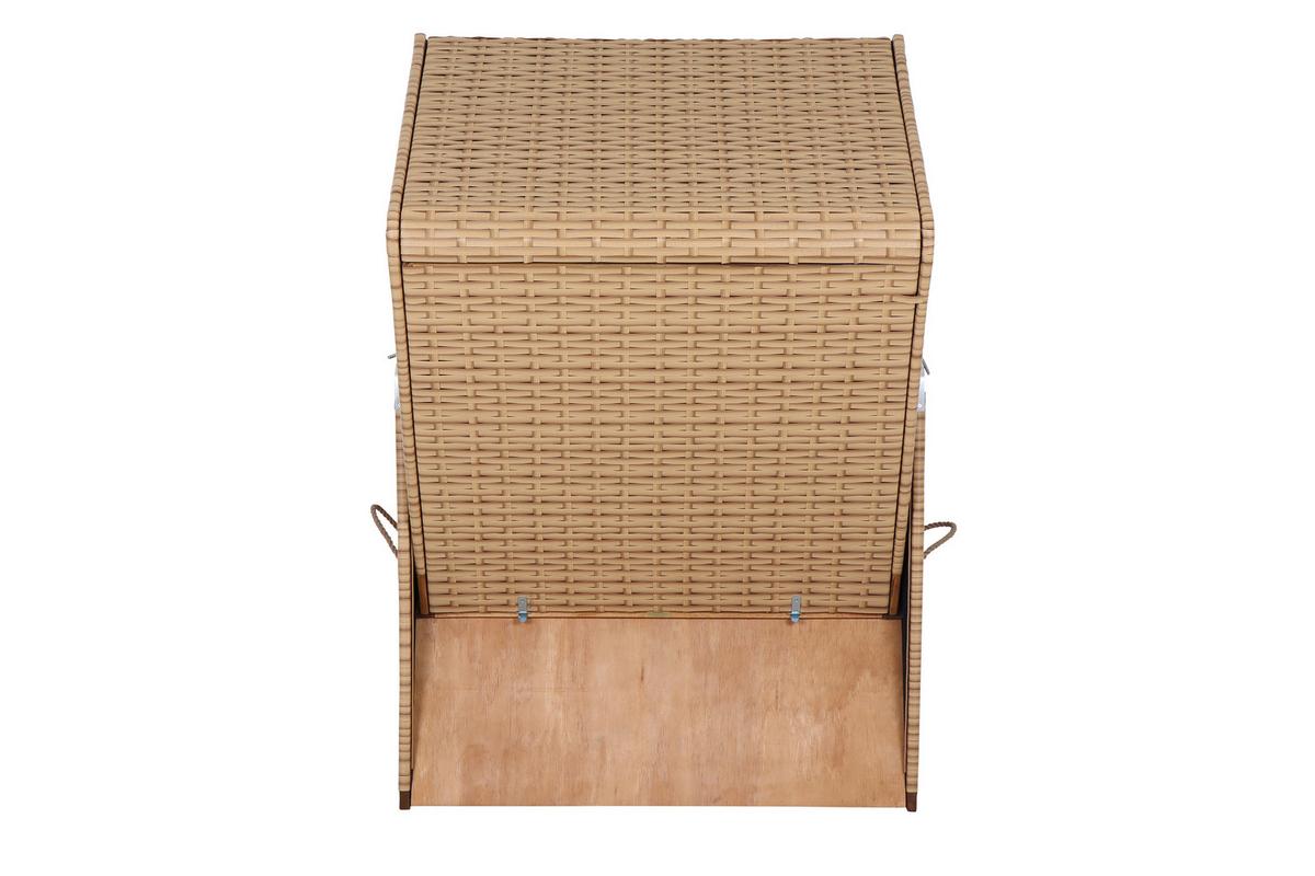Siena Garden Standkorb ca.120x80x165cm Blau,Akazie - Blau, KONVENTIONELL, Holz/Kunststoff (120/80/165cm) - Siena Garden