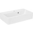 Waschbecken in Weiß aus Keramik - Weiß, Keramik (60/13/35cm) - MÖMAX modern living