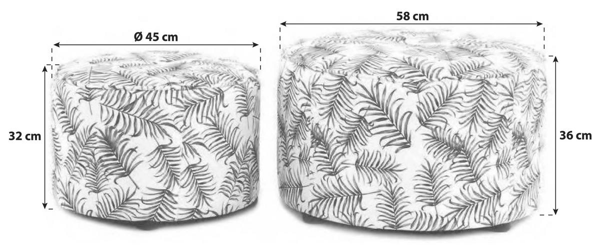 Ülőkeszett Rjgfn - fehér/zöld, Basics, műanyag/textil (45+58cm) - Kayoom