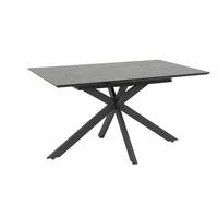 Esstisch Fenja Anthrazit - Anthrazit, MODERN, Glas/Holzwerkstoff (140-180/90/76cm) - P & B