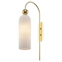 Wandleuchte Antic - Weiss/Goldfarben, Glas/Metall (10/53,5/23,5cm) - MAYTONI