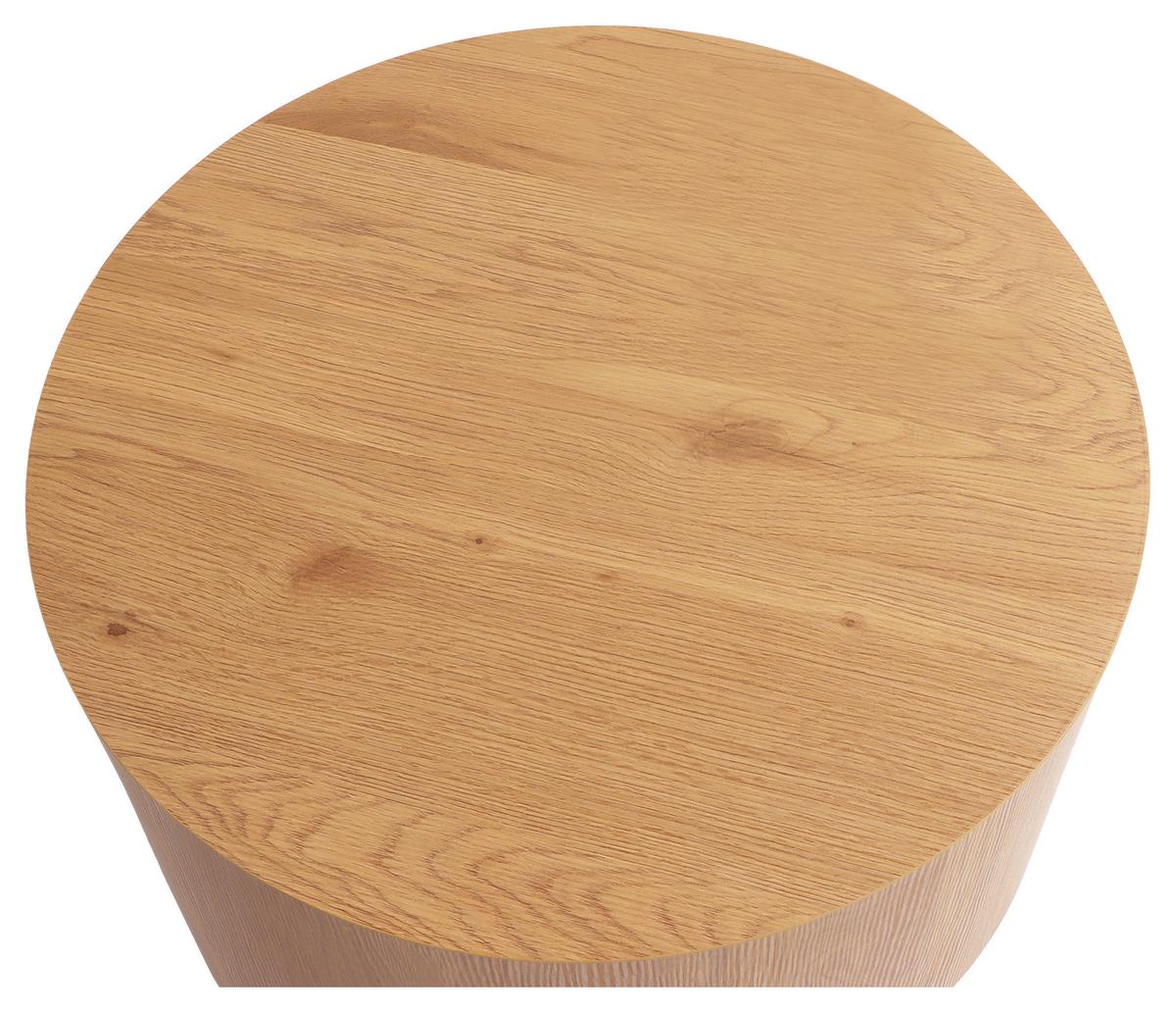 STOLIK BOCZNY MIGUEL - kolor dębowy, Design, materiał drewnopochodny (60/60/40cm) - Xora