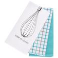 Geschirrtuch-Set Whip in verschiedenen Farben - Petrol/Rosa, Textil (50/70cm) - Mömax modern living