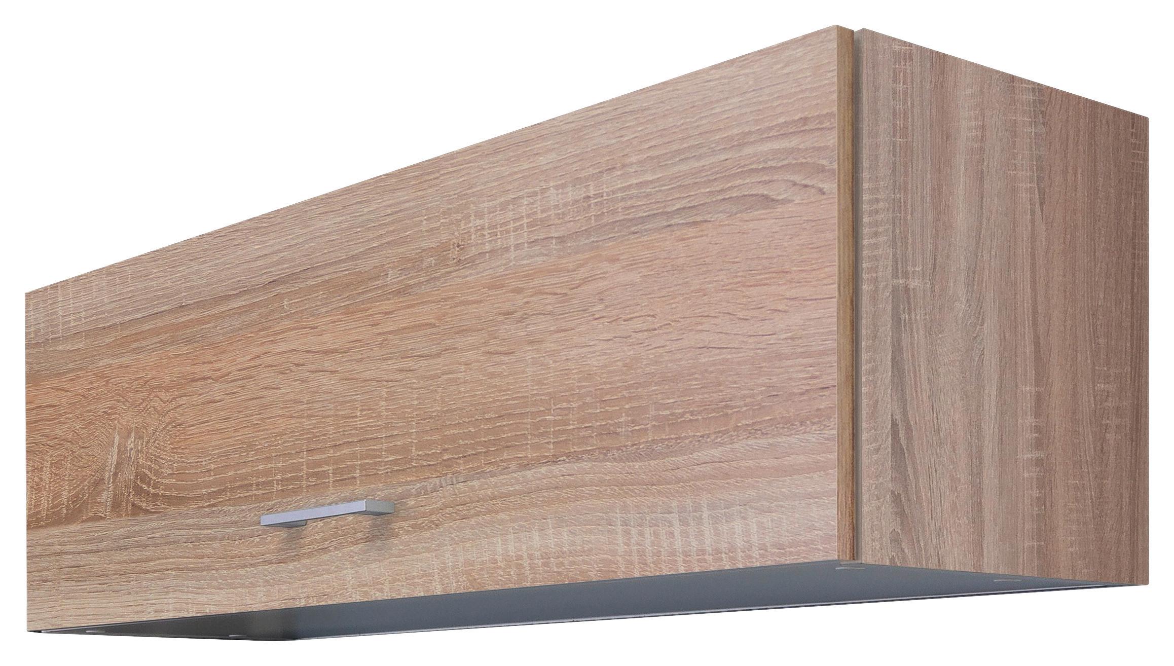 Kuhinjska Zgornja Omarica Samoa, Barva Hrasta - barve aluminija/hrast sonoma, Konvencionalno, umetna masa/leseni material (100/32/32cm) - FlexWell