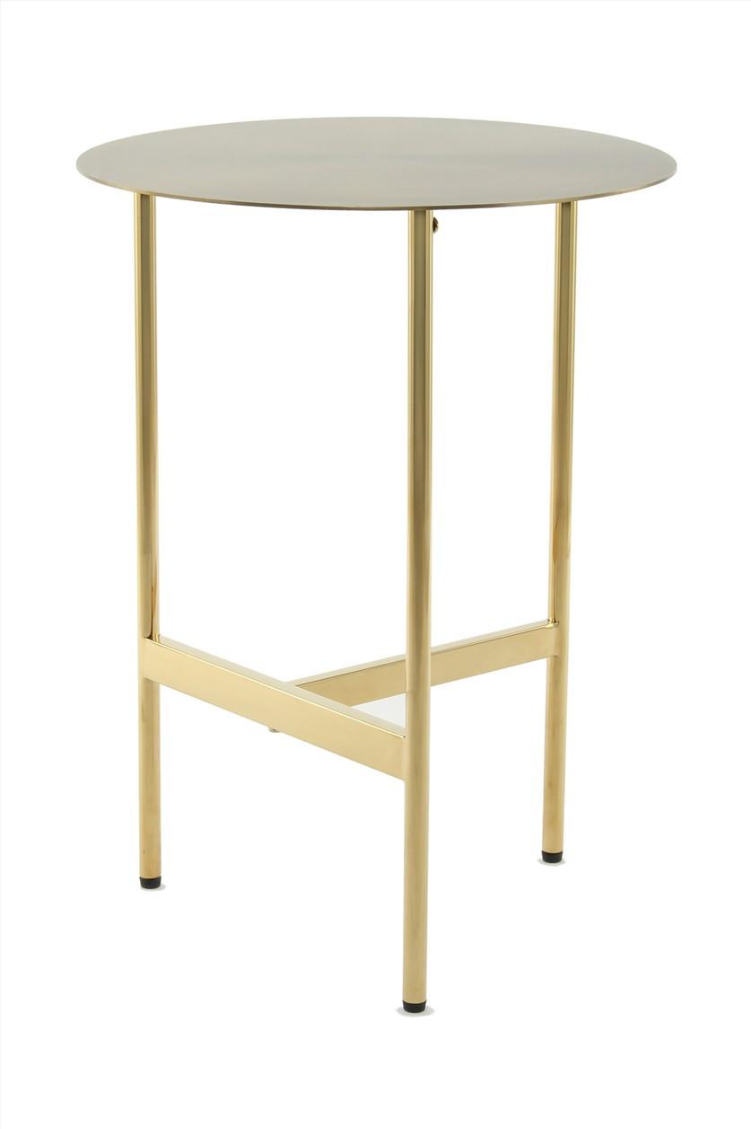 Beistelltisch Beistelltisch Pero 100 Gold - Goldfarben, Design, Metall (40/54/40cm) - Kayoom