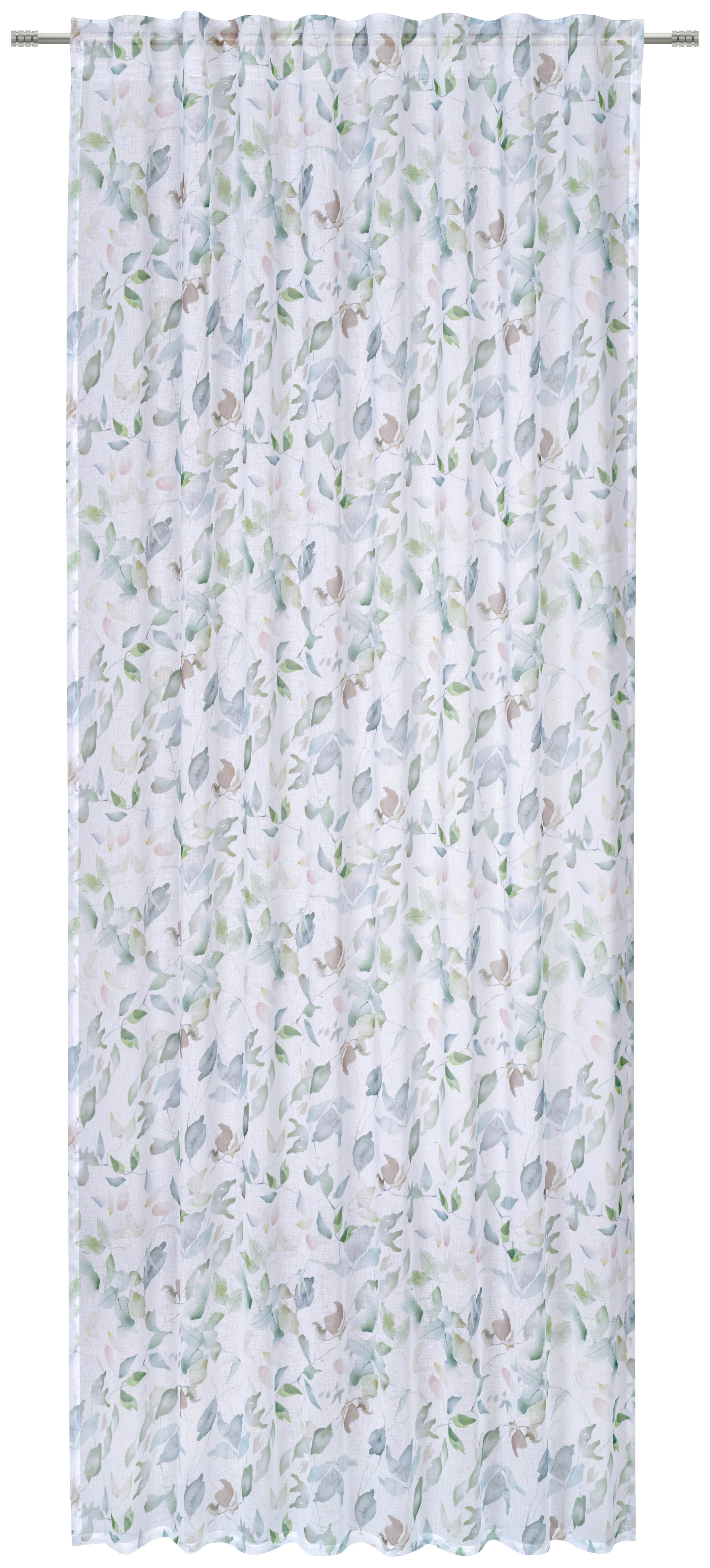 ZASŁONA GOTOWA CAI - niebieski, Natur, tkanina (135/245cm) - Esposa