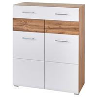 Omara Za Čevlje Funny M, Bela, Barva Hrasta - Konvencionalno, leseni material (84/104/40cm) - Mömax