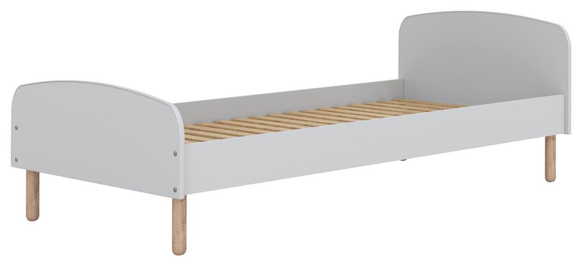 Otroška Postelja Emma, 90x200cm - bela/barve breze, Moderno, leseni material/les (90/200cm) - MID.YOU