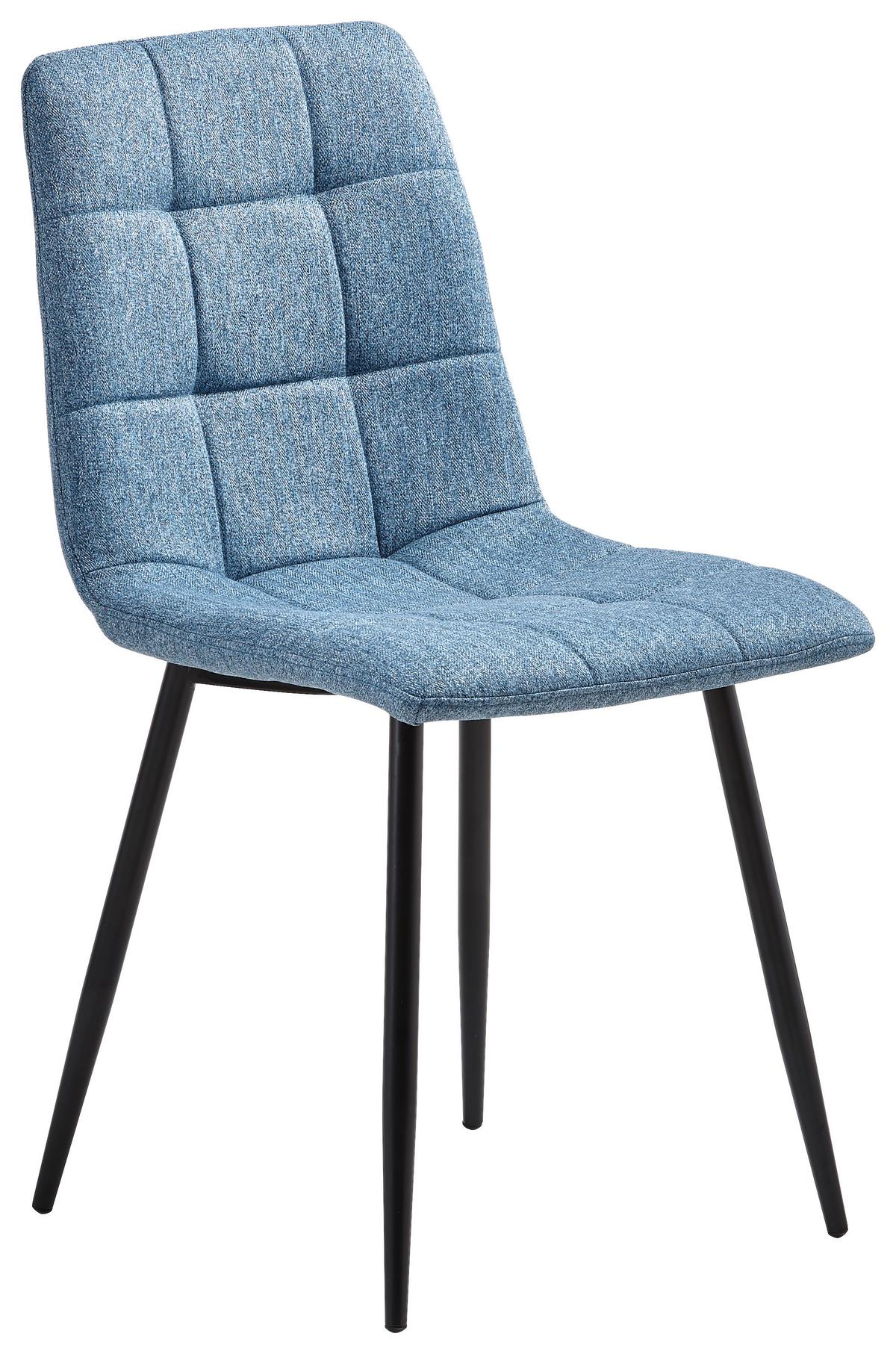 KRZESŁO EMPOLI - niebieski/czarny, Lifestyle, metal/tkanina (44,5/86/54,5cm) - Livetastic