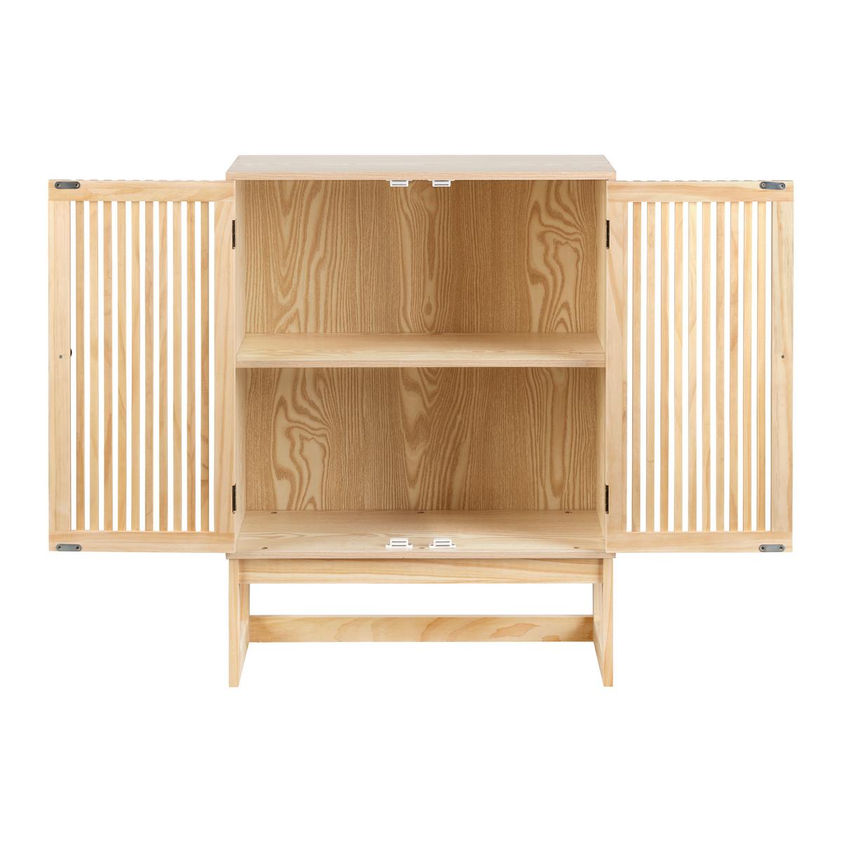 Comodă COSMA - culoare lemn pin/culoare natur, Modern, lemn/material pe bază de lemn (60/80/28cm) - Zandiara