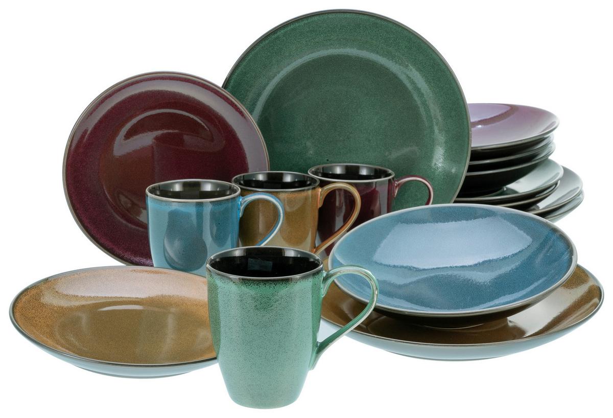 Kombinirani Servis Marrakesch, 16-Delni - večbarvno, Moderno, keramika - Creatable