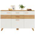 Kommode Eiche/Weiß - Eichefarben/Weiß, LIFESTYLE, Holz/Holzwerkstoff (160/95/40cm) - Mömax modern living Kommode Eiche/Weiß - Eichefarben/Weiß, LIFESTYLE, Holz/Holzwerkstoff (160/95/40cm) - Mömax modern living