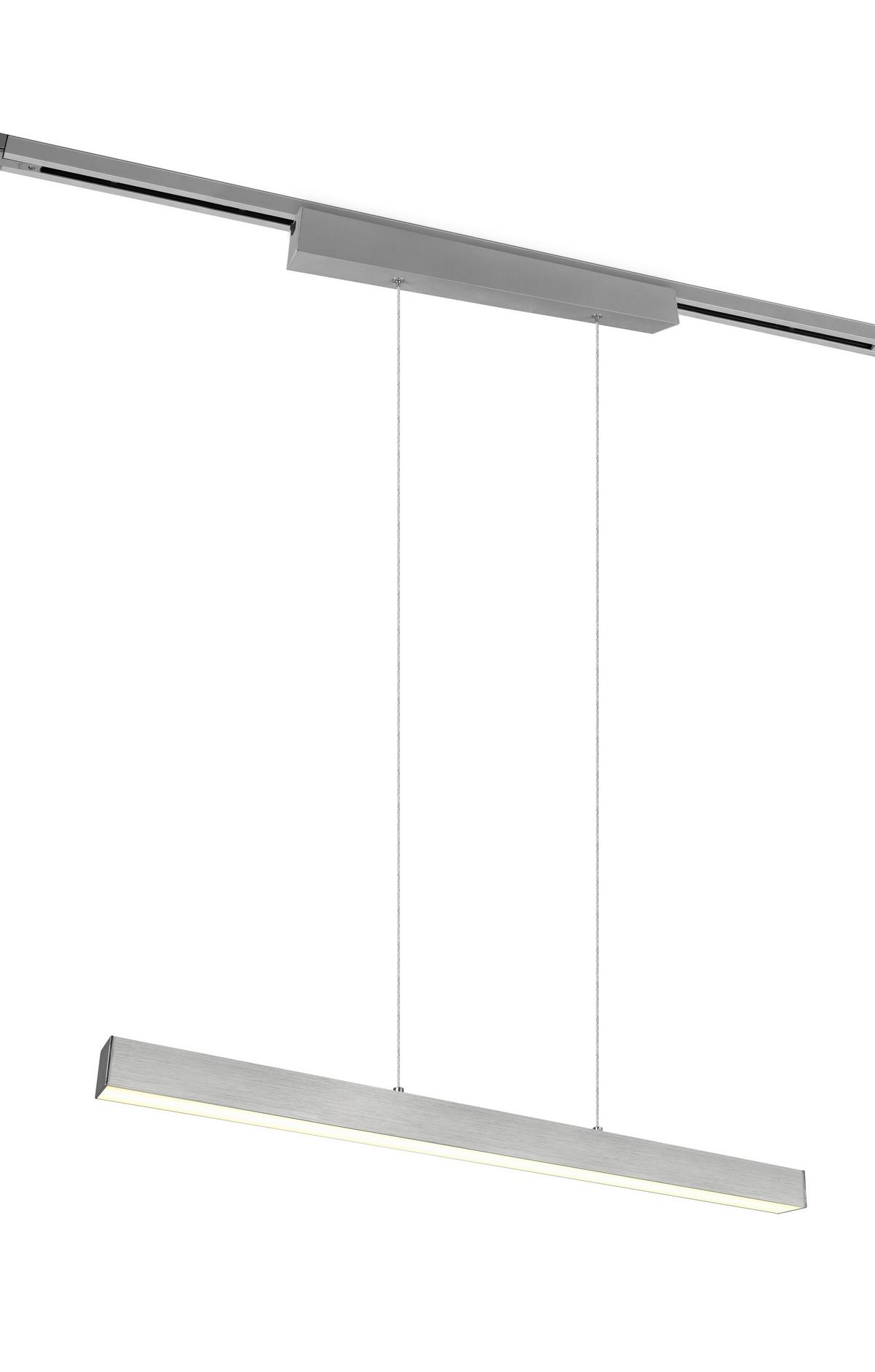 Schienensystem Duoline PL Paros in max. 29 Watt - Nickelfarben, Design, Metall (90/180/5cm) - Trio Leuchten