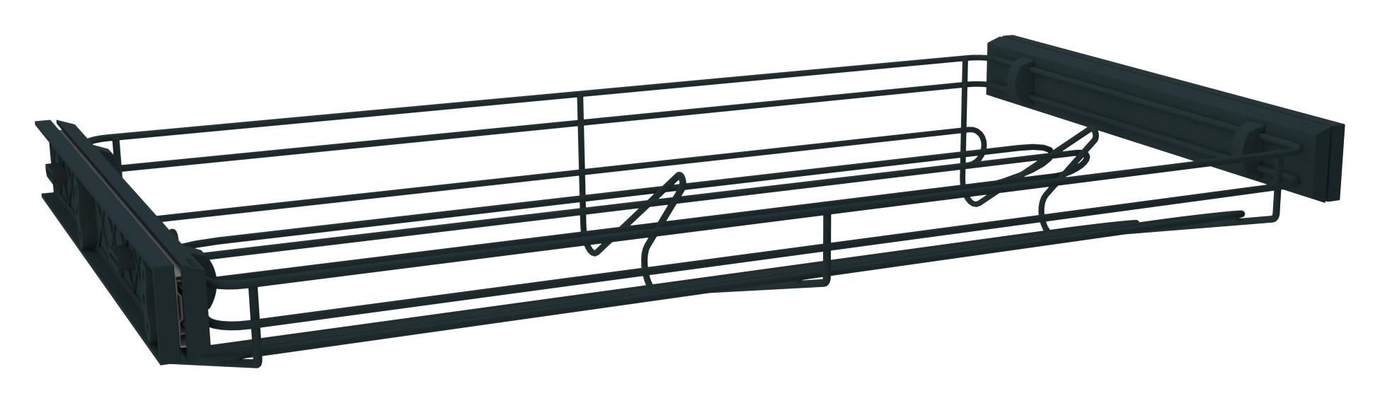Schuhablage "UNIT" aus Metall in Anthrazit - Anthrazit, MODERN, Metall (82,5/14/46,2cm) - Based