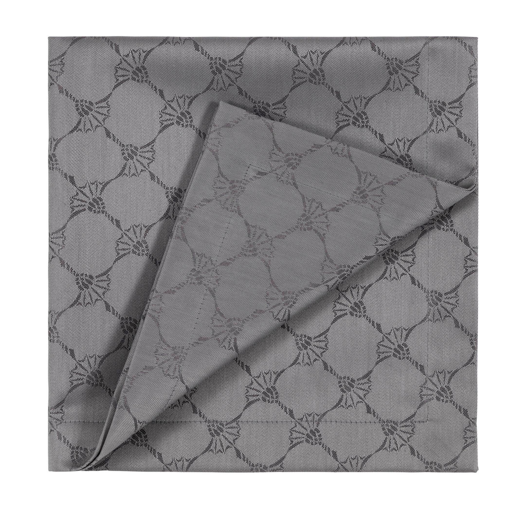 SERWETKA MATERIAŁOWA J! CORNFLOWER ALLOVER 2ER SET - kolor platynowy, Design, tkanina (50/50cm) - Joop!