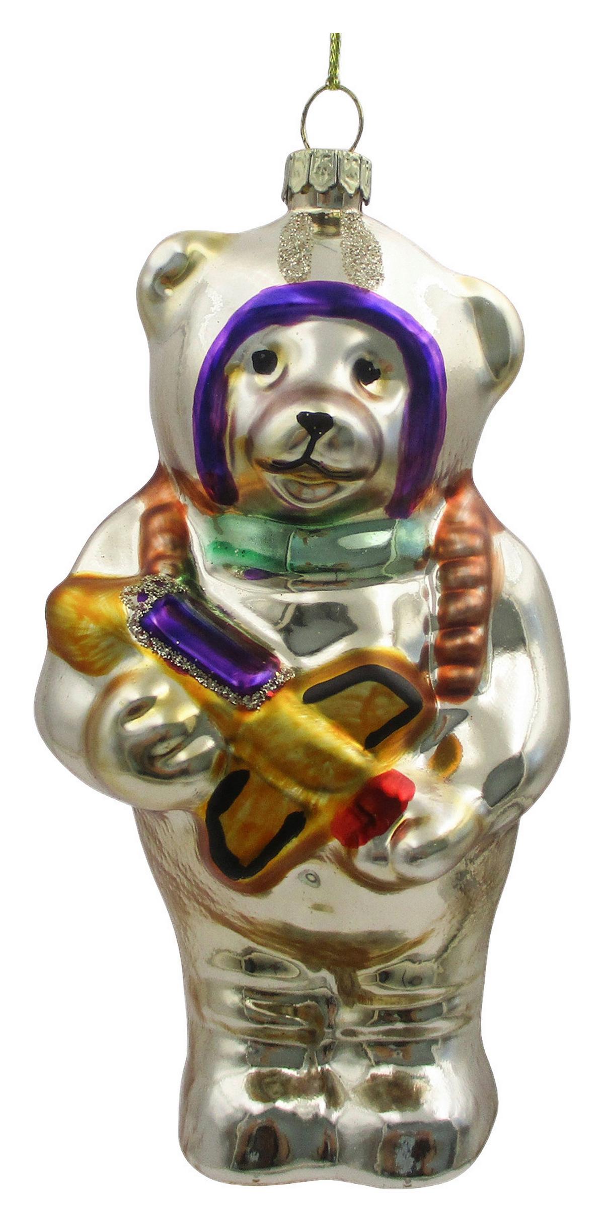 Christbaumanhänger Figures Multicolor - Multicolor, Glas/Textil (7/13/7cm) - Mömax