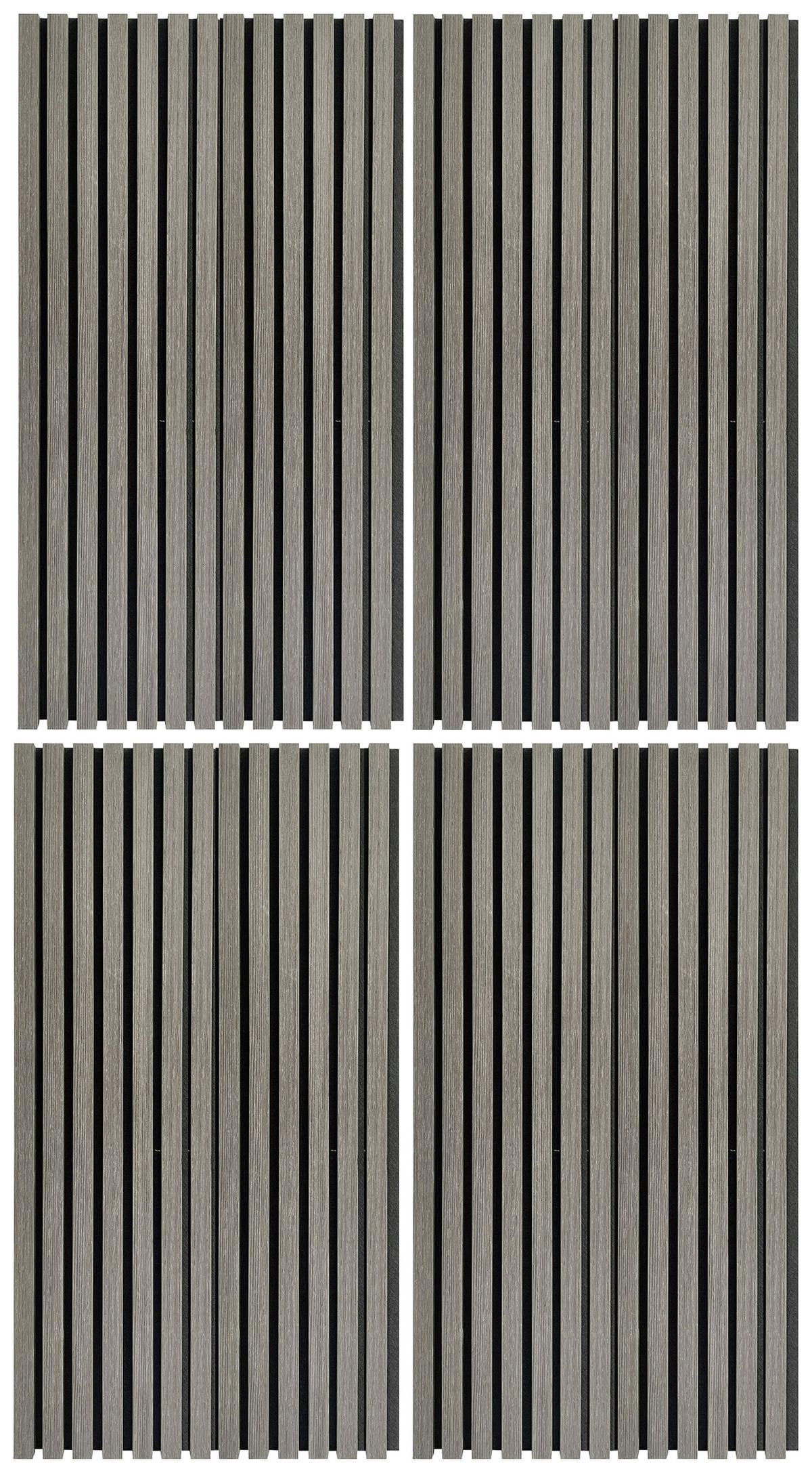 PANEL AKUSTYCZNY AKUSTIKPANEEL W. OAK - kolor dębowy/szary, Konventionell, tworzywo sztuczne/drewno (52/104/2,2cm)