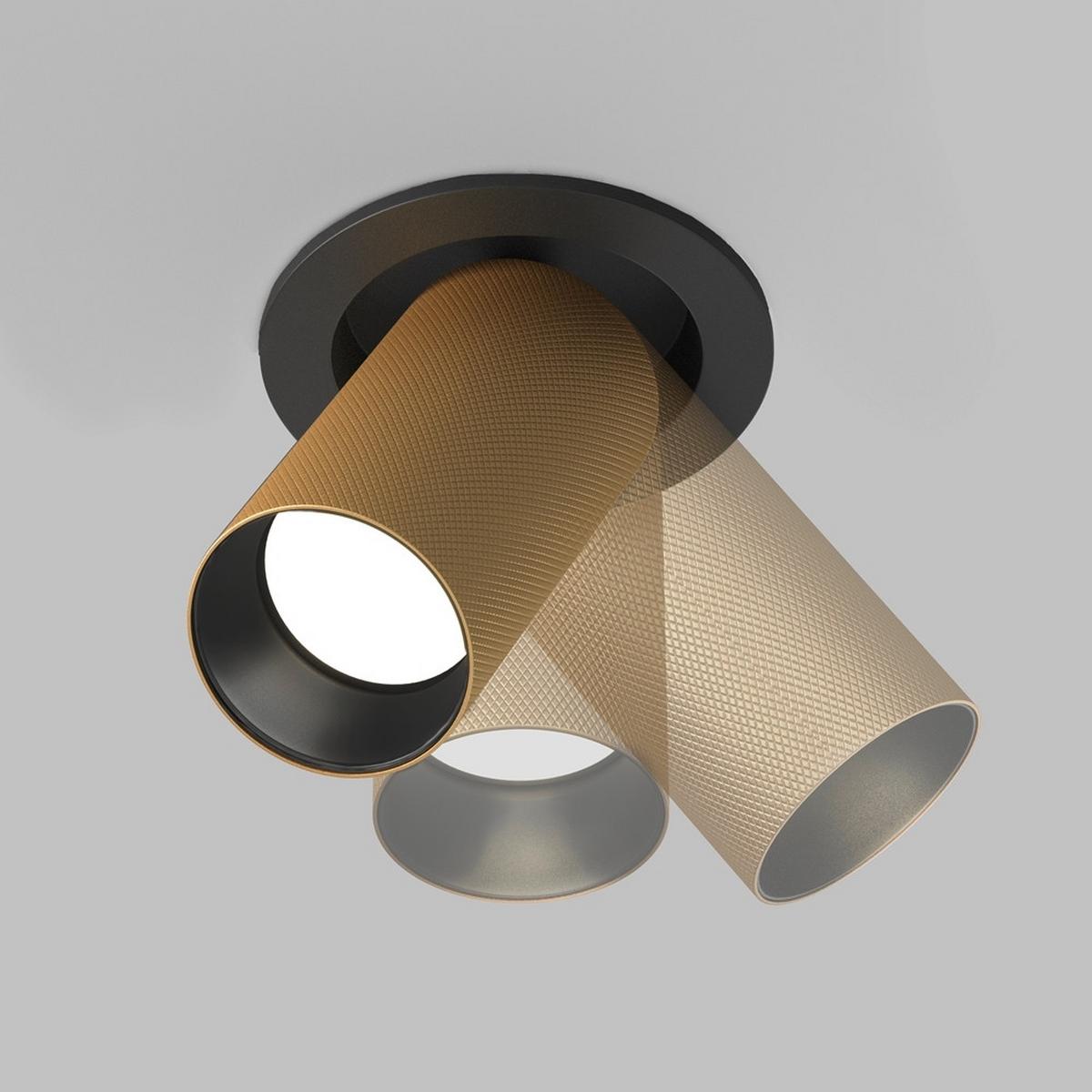 Deckenleuchte Artisan Goldfarben max. 10 Watt - Goldfarben/Schwarz, Modern, Metall (5,4/14,1cm) - MAYTONI
