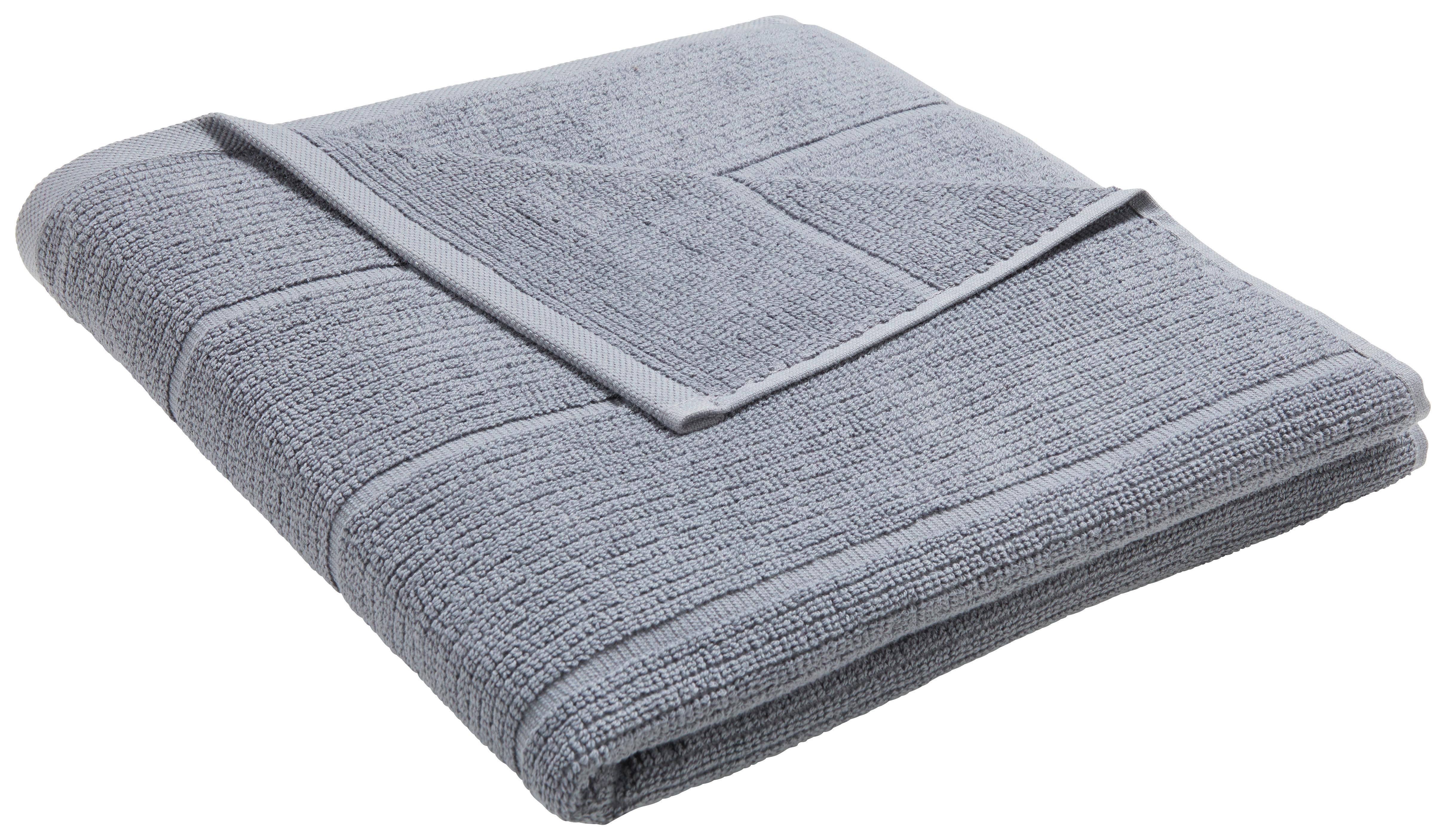 Duschtuch Anna in Anthrazit ca. 70x140cm - Anthrazit, Textil (70/140cm) - Modern Living