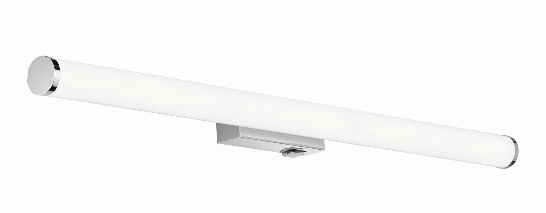 LED-Wandleuchte Mattimo in Weiß/Chrom max. 8,6 Watt - Chromfarben/Weiß, Basics, Kunststoff/Metall (80/5,5cm) - Trio Leuchten