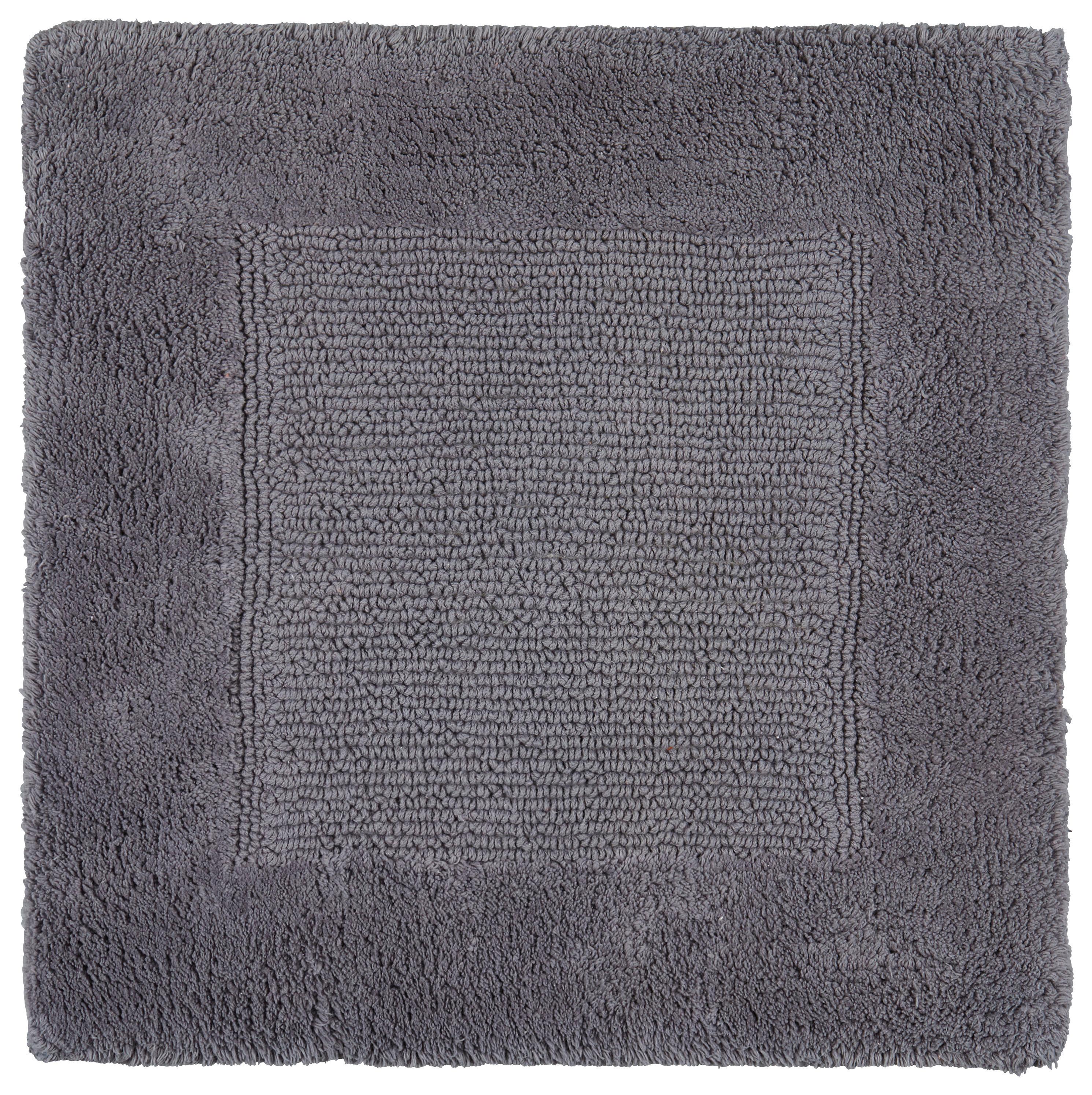 Fürdőszobaszőnyeg Karen - antracit, Konventionell, textil (50/50cm) - Premium Living