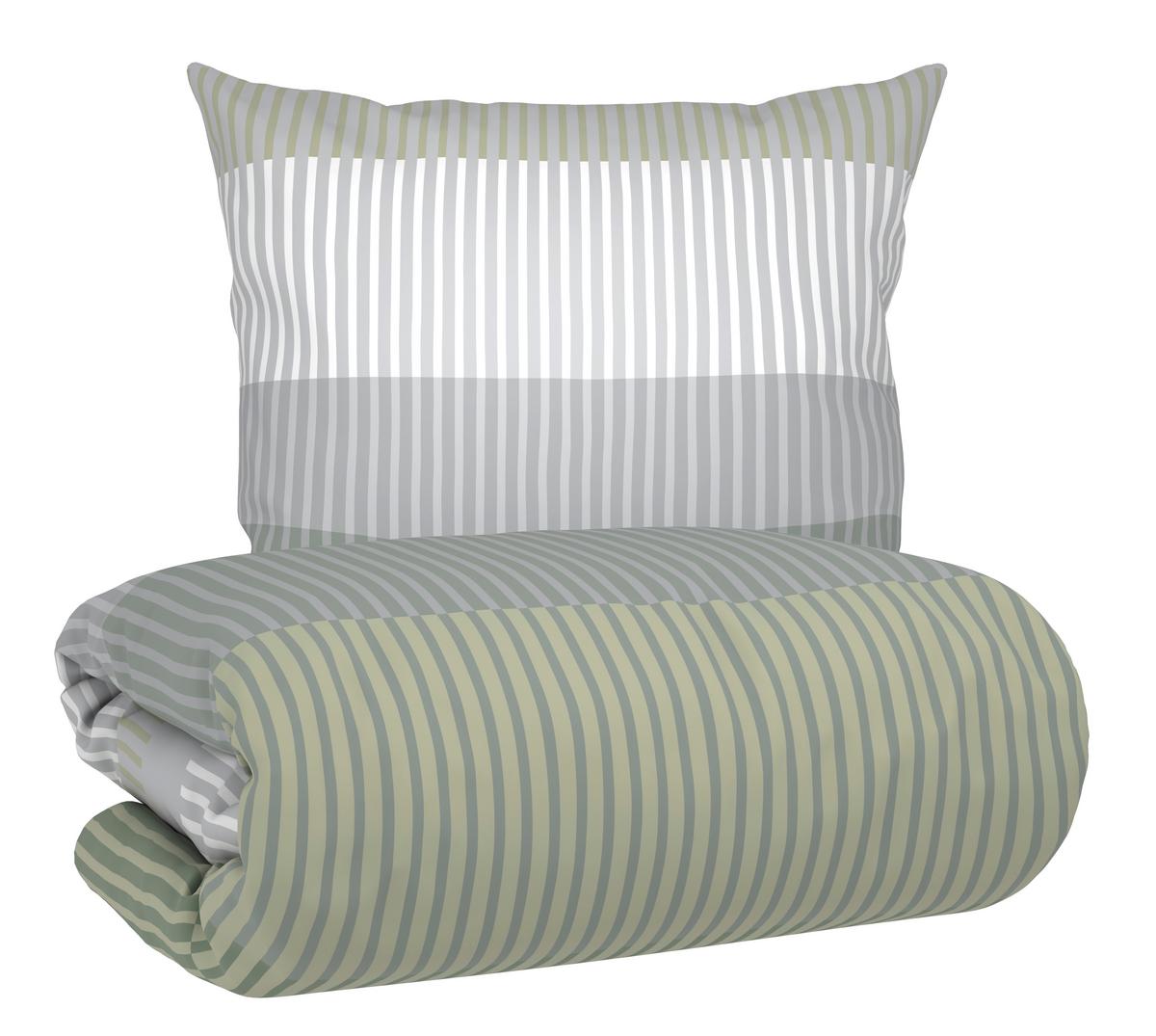 Bettwäsche Hannes Grün ca. 135x200cm - Grün, Textil (135/200cm) - Mömax