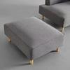 RECAMIERE FANNY - mörkgrå/naturfärgad, Modern, trä/textil (154/55/73cm) - Bessagi Home