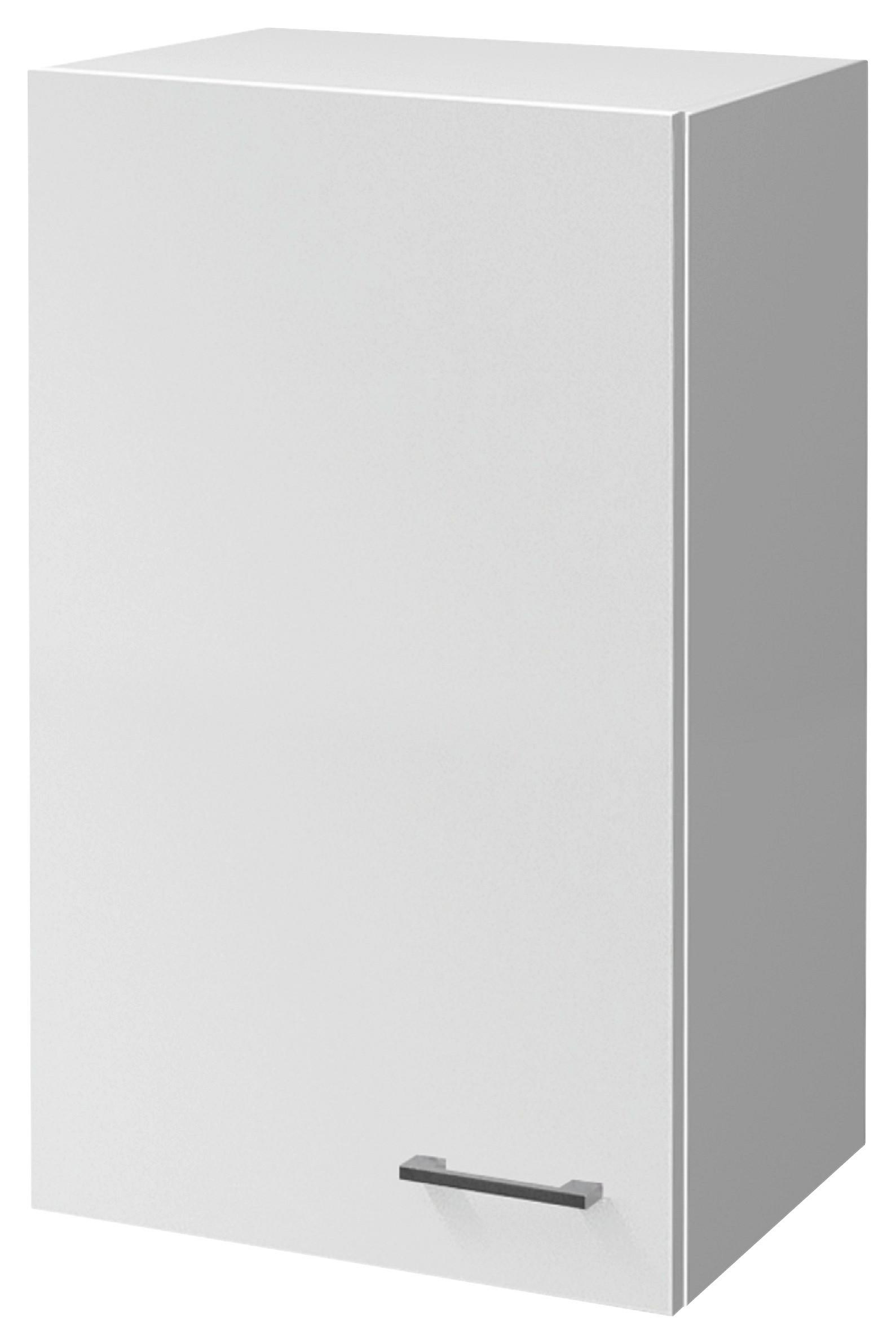 Kuhinjska Zgornja Omarica Lucca, Bela - bela/barve aluminija, Konvencionalno, umetna masa/leseni material (50/89/32cm) - FlexWell