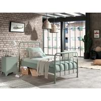 Kinder-/Juniorbett Bronxx ca. 90x200 cm Grün Matt - Grün, MODERN, Holz/Metall (90/200cm) - Vipack