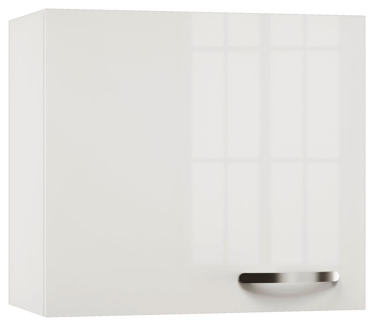Kuhinjska Zgornja Omarica Alba, Bela, Š. 60 Cm - barve nerjavečega jekla/bela, Moderno, kovina/leseni material (60/54,8/32cm) - FlexWell