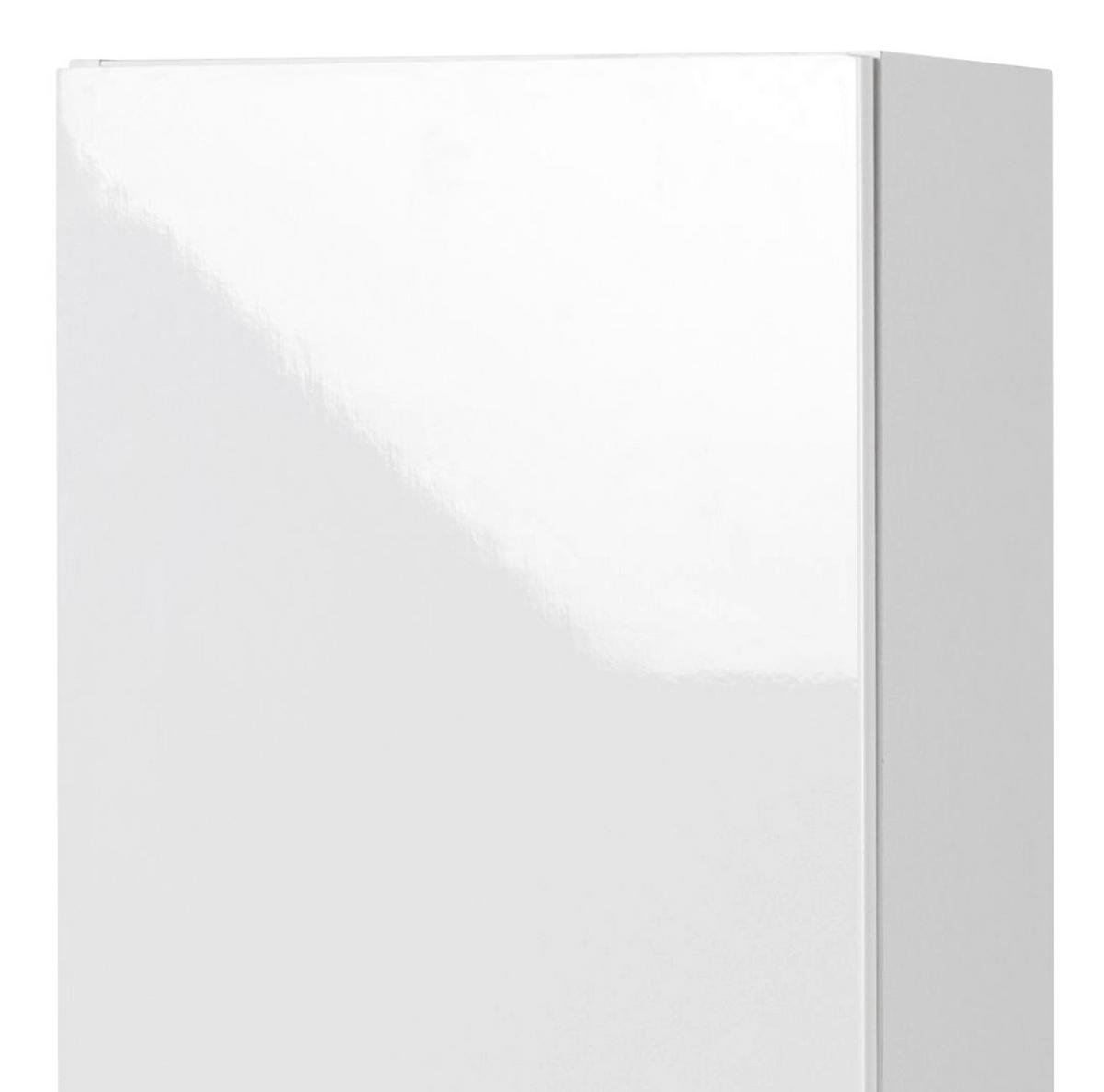 Hochschrank in Weiss/Eiche Sonoma 'Siena' - Weiß/Sonoma Eiche, MODERN, Holzwerkstoff (40/154/27cm) - Held