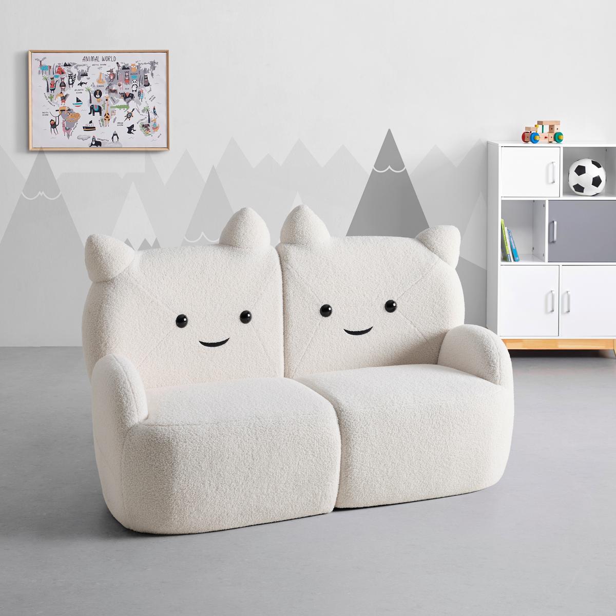 Sofa Kitti - bijela, Romantično / ladanjski, drvo/tekstil (121/78/58cm) - Premium Living