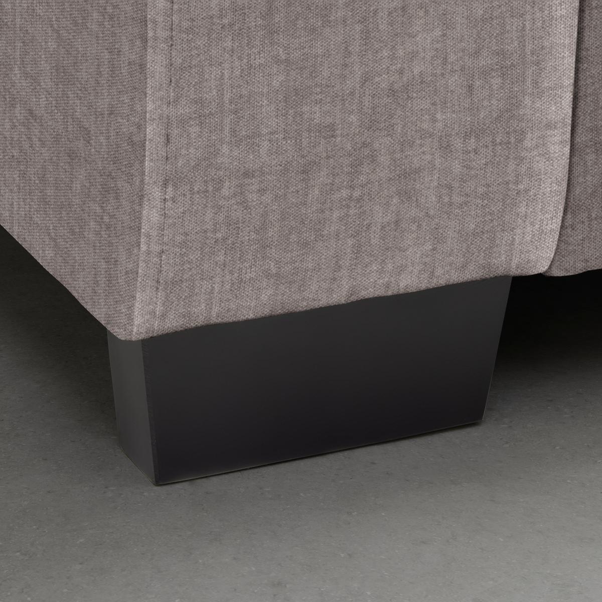 Bigsofa Matteo Taupe - Taupe/Schwarz, MODERN, Holz (246/93/124cm) - Based