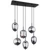 HÄNGLAMPA JEANETTE - svart, Modern, metall/glas (80/34/120cm) - Mömax