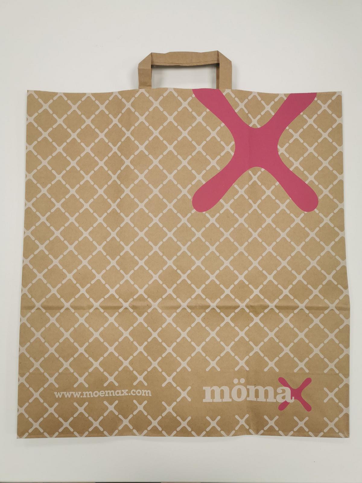 Papír Bevásárlótáska Mömax Fsc - pink/natúr színű, papír (45/48/18cm) - Based