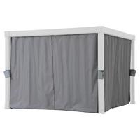 Vorhang Matterhorn Grau ca. 290x210 cm - Grau, Basics, Kunststoff (290/210cm) - Modante