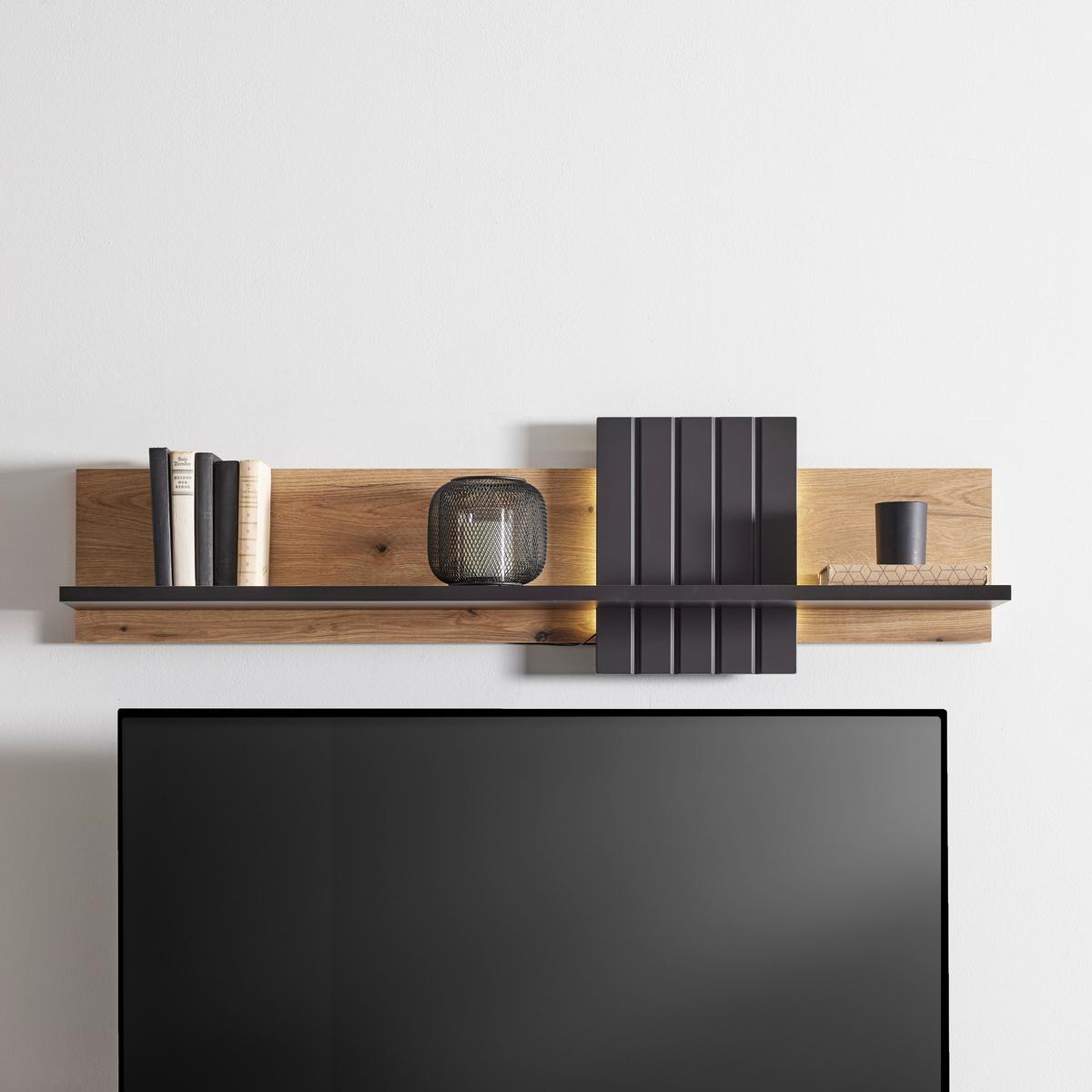 Wandboard in Eiche/Grau - Modern, Holzwerkstoff (140/39/23,5cm) - Mömax