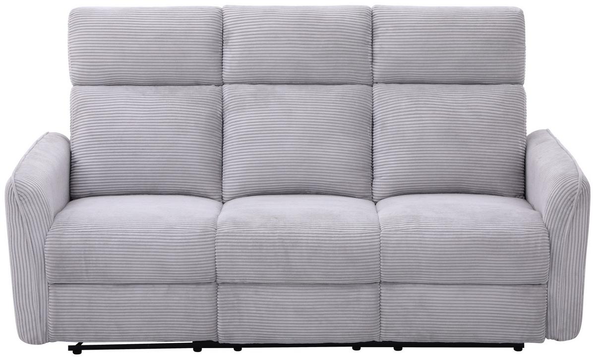 Sedežna Garnitura London - siva/črna, Basics, kovina/umetna masa (133/105/93cm) - Ondega