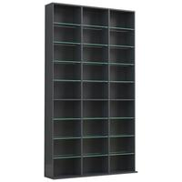 Regal Zilas XL Anthrazit - Anthrazit, Design, Glas/Holzwerkstoff (102/181/23cm) - MID.YOU