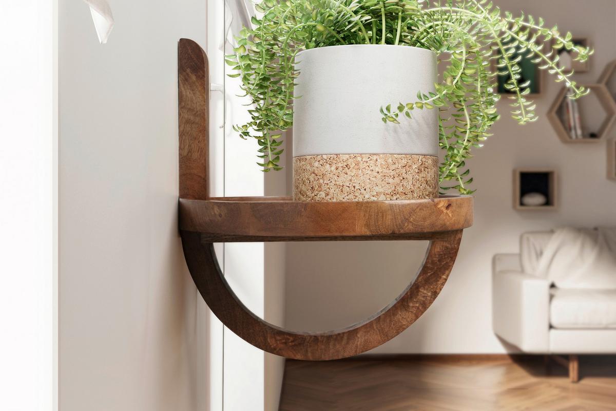 Stenski Regal Wl6.788 - naravne barve, Natur, les (30/33/30cm) - MID.YOU