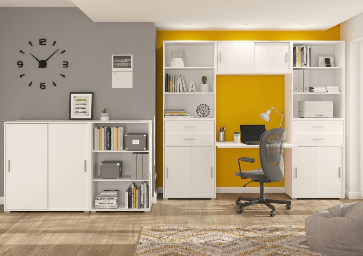 Schreibtischplatte in Weiss - Weiss, Modern, Holzwerkstoff (100/2/68cm) - Mömax