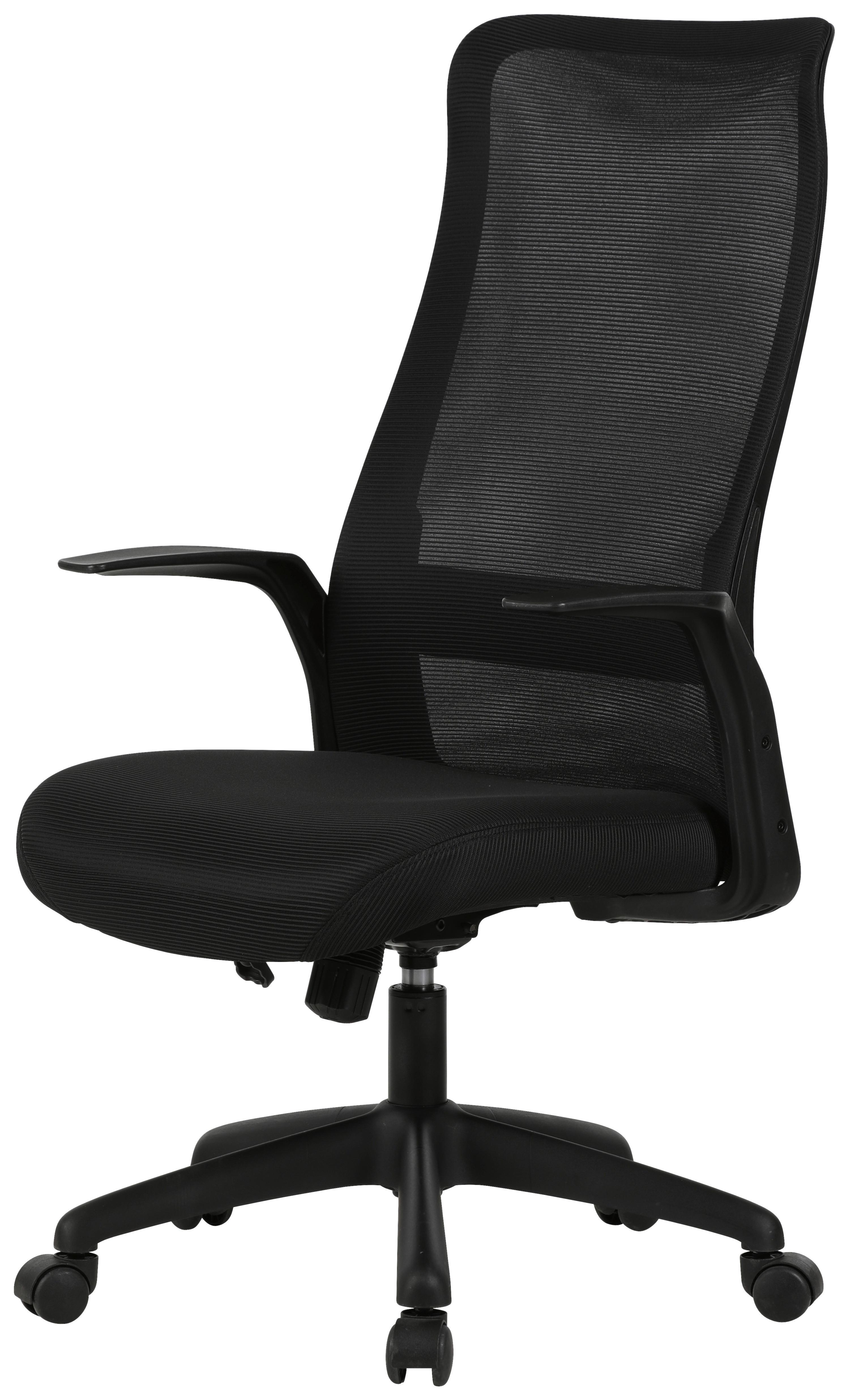 SNURRSTOL MILA - svart, Design, textil/plast (61/110-117,5/66cm) - Mömax