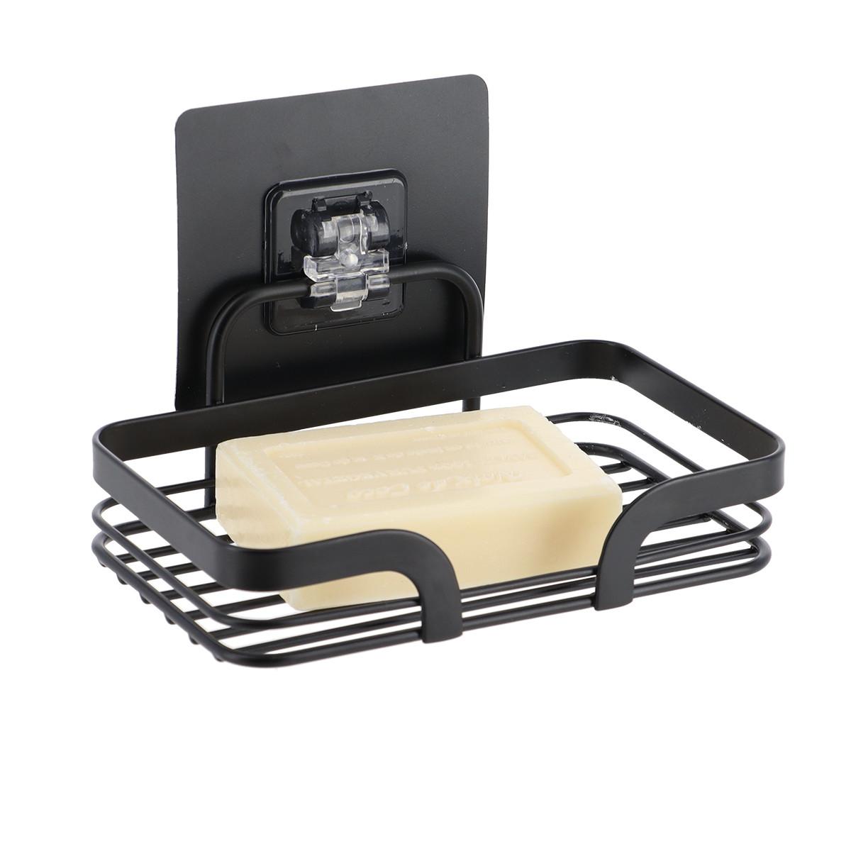 Suport pentru săpun Batho - negru, Basics, metal (14,2/5,5/14,5cm)